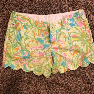 Lilly Pulitzer Buttercup Scalloped Shorts